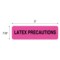 Nevs Latex Precautions 7/8" x 3" Flr Pink w/Black CS-6432 - alternate 2